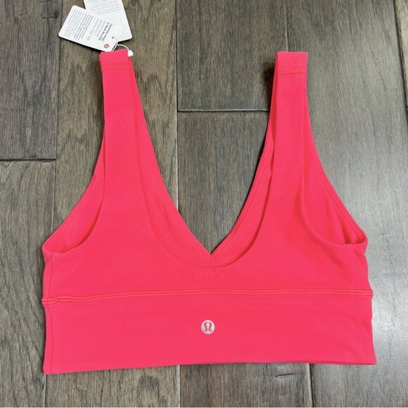 Lululemon NWT Align V-Neck Bra *Light Support, A/B Cup Lip Gloss - Picture 2 of 10